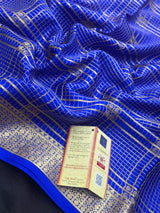 Mysore Silk Saree with Royal Chex Pattern (Chamundi)