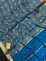 Mysore Silk Saree with Royal Chex Pattern (Chamundi)