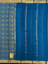 Mysore Silk Saree with Royal Chex Pattern (Chamundi)