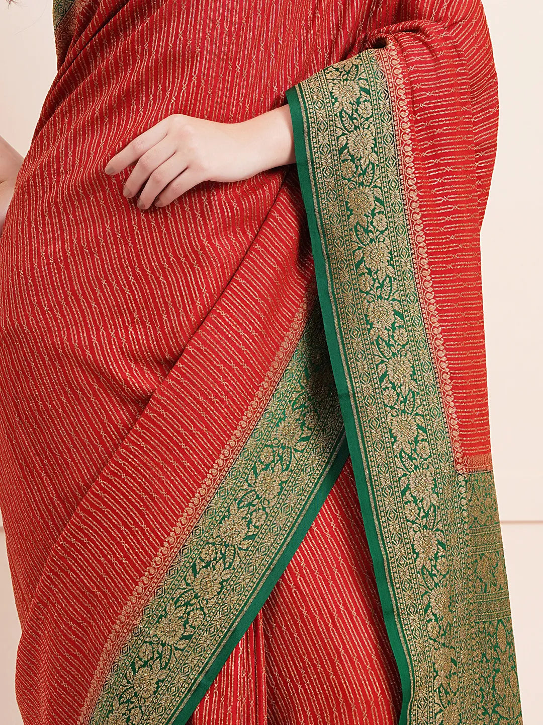 Pure Banarasi Crepe Silk Saree