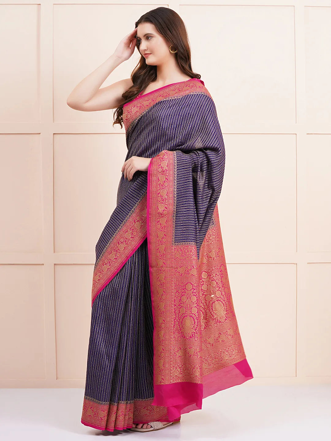 Pure Banarasi Crepe Silk Saree