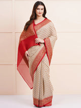 Timeless Pure Khaddi Georgette Silk Saree – The Ultimate Ethnic Wear for Wedding Celebrations.