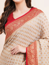 Timeless Pure Khaddi Georgette Silk Saree – The Ultimate Ethnic Wear for Wedding Celebrations.