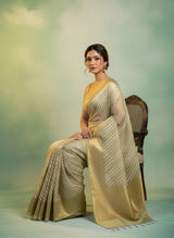 Ethereal Beauty: Soft & Sheer Kota Silk Saree-Exclusive Cutwork
