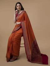 Pure Banarasi Crepe Silk Saree