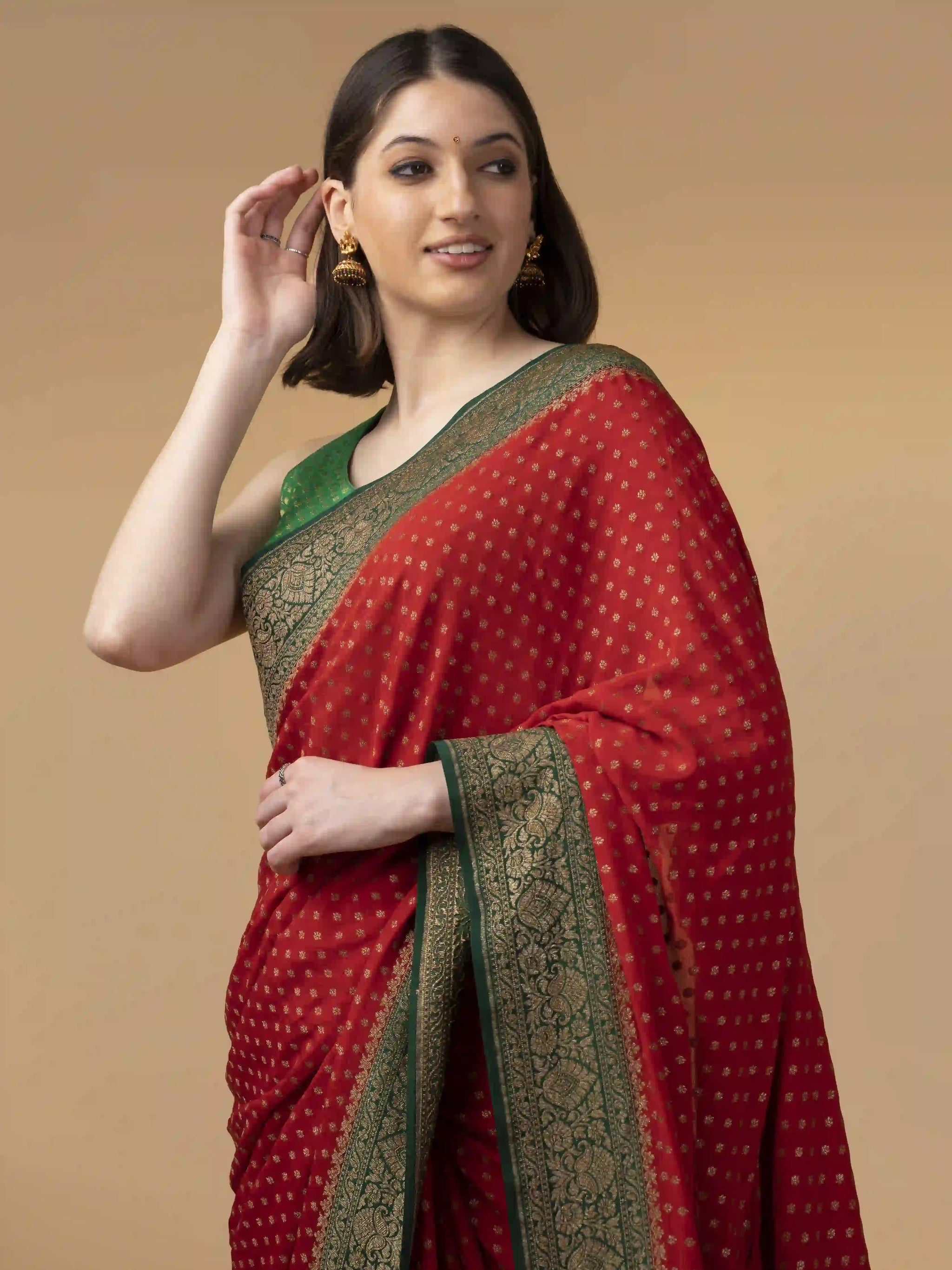 Pure Banarasi Crepe Silk Saree
