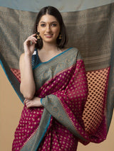 Pure Khaddi Georgette Silk Saree