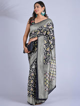 Meena Kari Pure Khaddi Georgette Saree