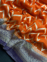 Semi-Silk Saree with Royal Pallu