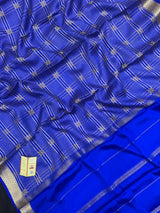 Mysore Silk Saree with Royal Chex Pattern (Chamundi) 