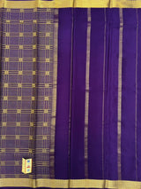 Mysore Silk Saree with Royal Chex Pattern (Chamundi)