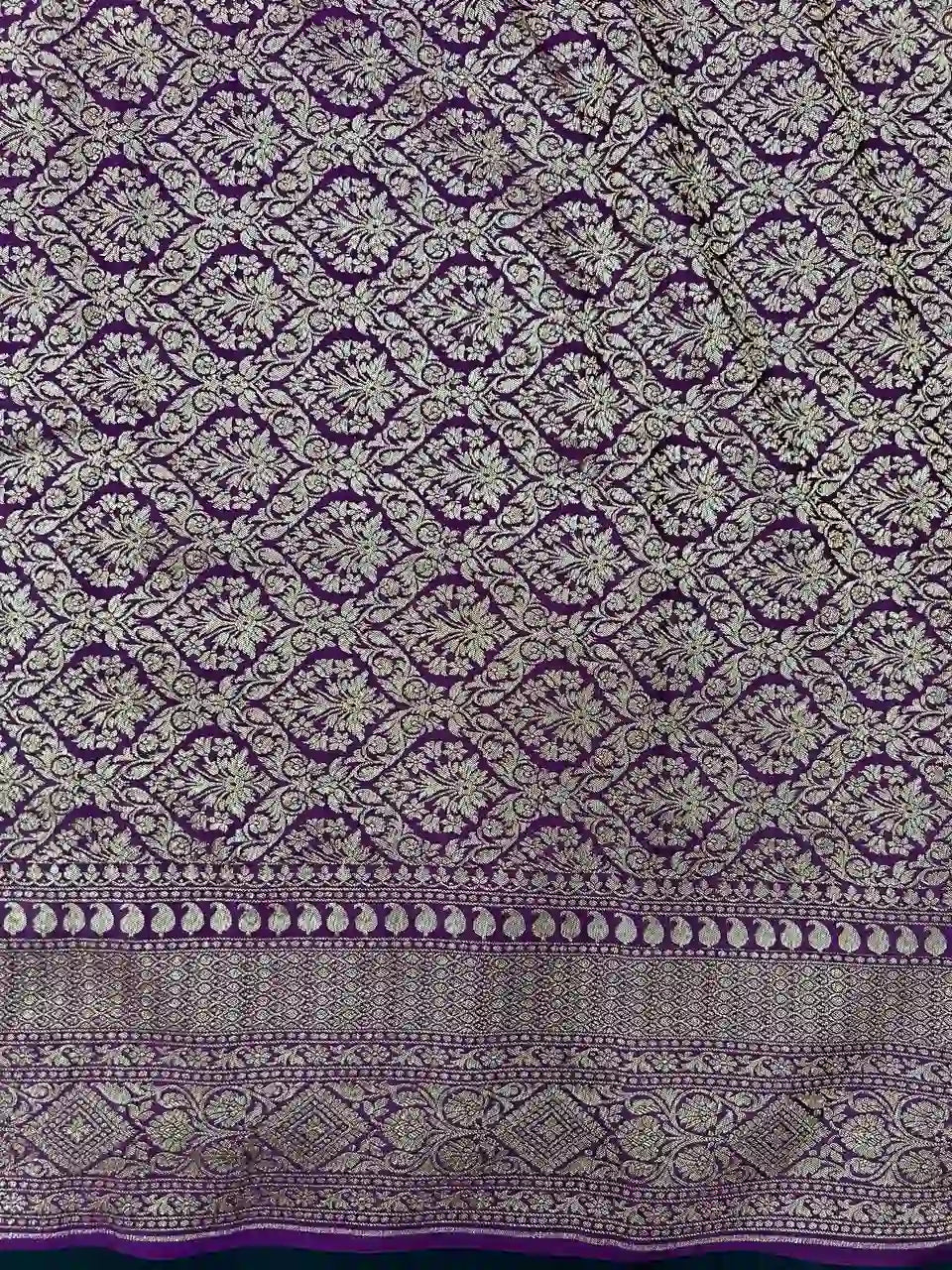 Pure Banarasi Crepe Silk Saree