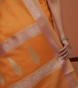 Pure Khaddi Chiffon Banarasi Saree