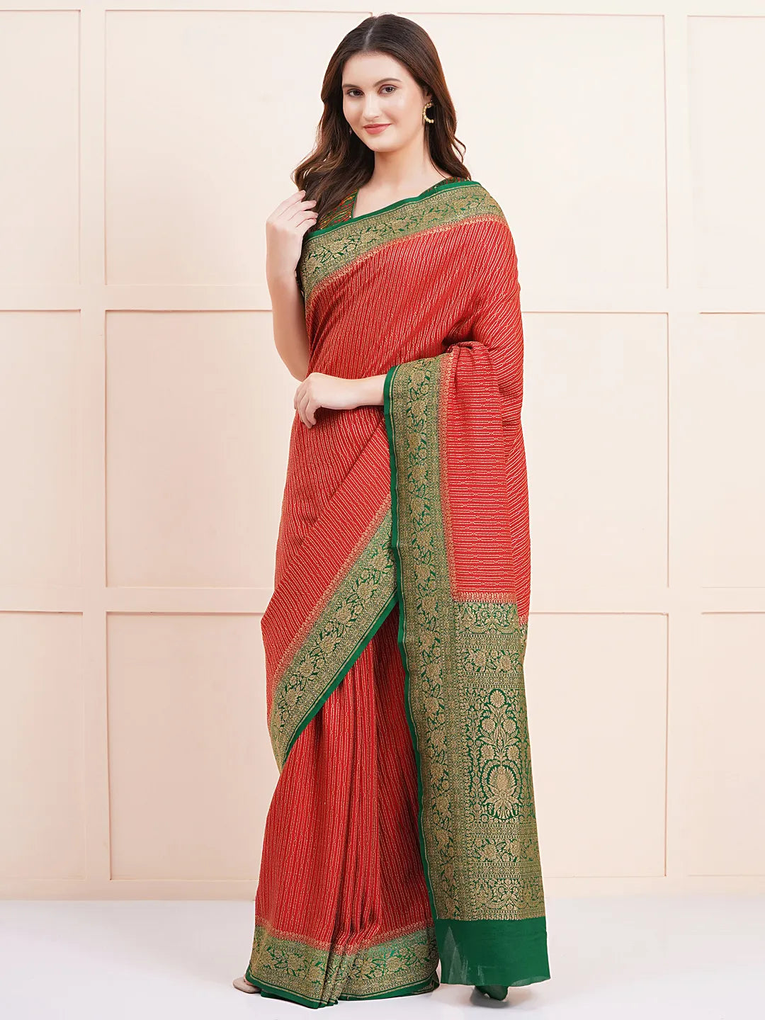 Pure Banarasi Crepe Silk Saree