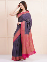 Pure Banarasi Crepe Silk Saree