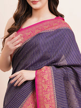 Pure Banarasi Crepe Silk Saree