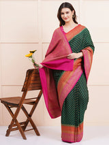 Pure Banarasi 3D Crape Silk Saree 