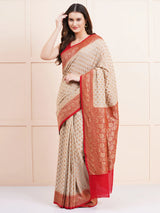 Timeless Pure Khaddi Georgette Silk Saree – The Ultimate Ethnic Wear for Wedding Celebrations.
