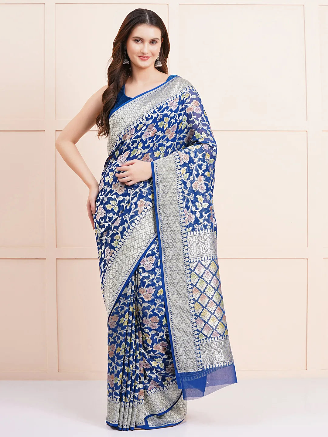 Exquisite Pure Khaddi Georgette Saree – Ideal Choice for Traditional and Celebration Wear