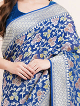 Exquisite Pure Khaddi Georgette Saree – Ideal Choice for Traditional and Celebration Wear