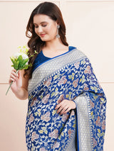 Exquisite Pure Khaddi Georgette Saree – Ideal Choice for Traditional and Celebration Wear