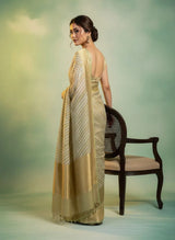 Ethereal Beauty: Soft & Sheer Kota Silk Saree-Exclusive Cutwork