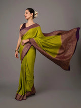 Pure Banarasi Crepe Silk Saree