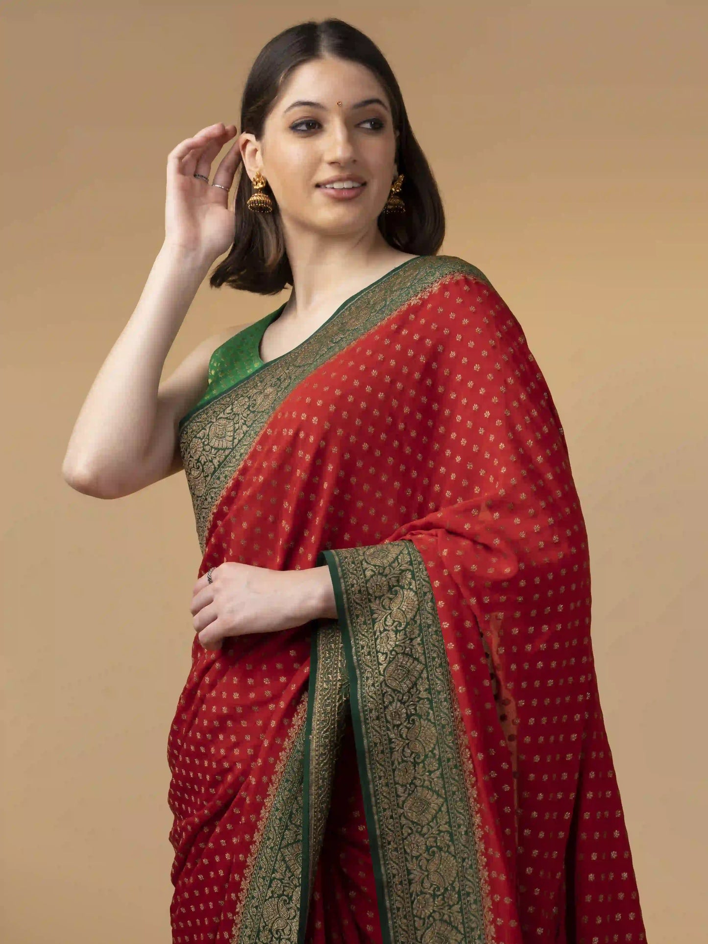Pure Banarasi Crepe Silk Saree