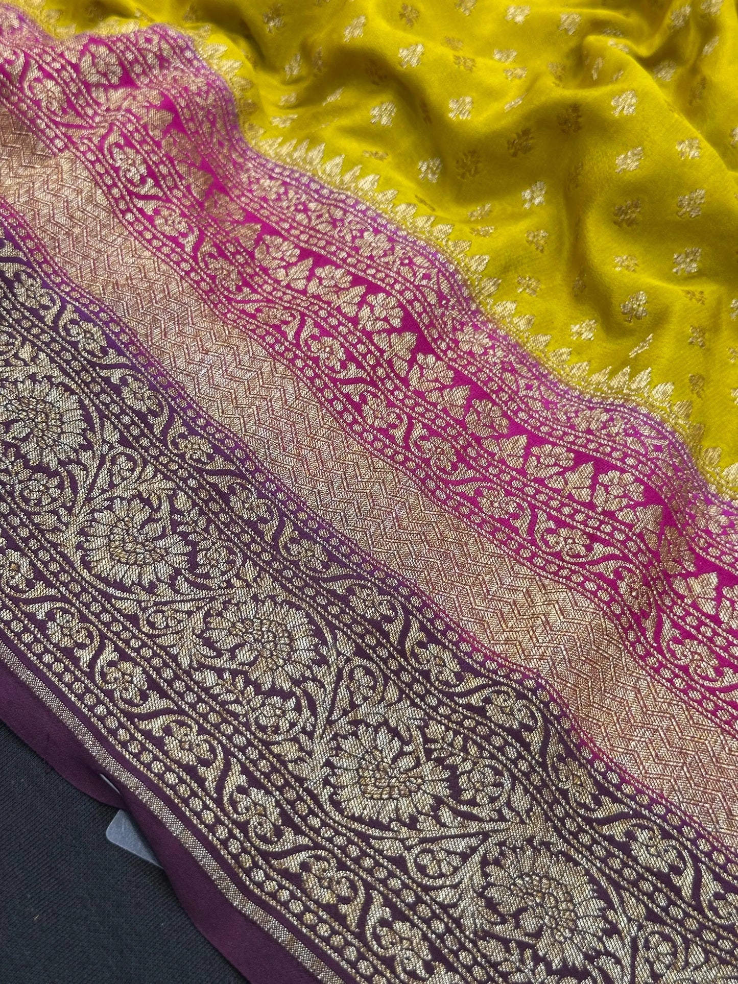 Pure Banarasi 3D Crape Silk Saree