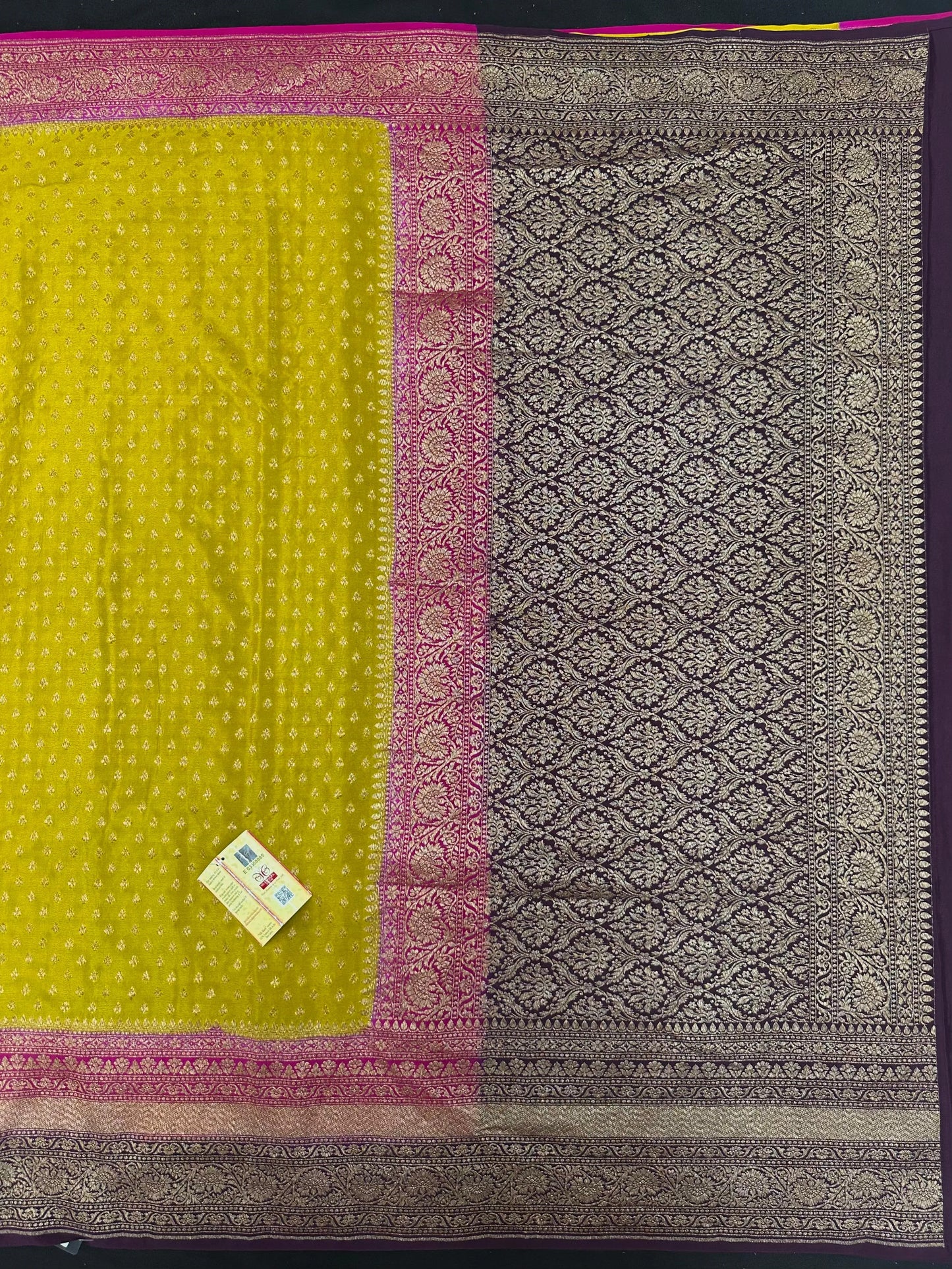 Pure Banarasi 3D Crape Silk Saree