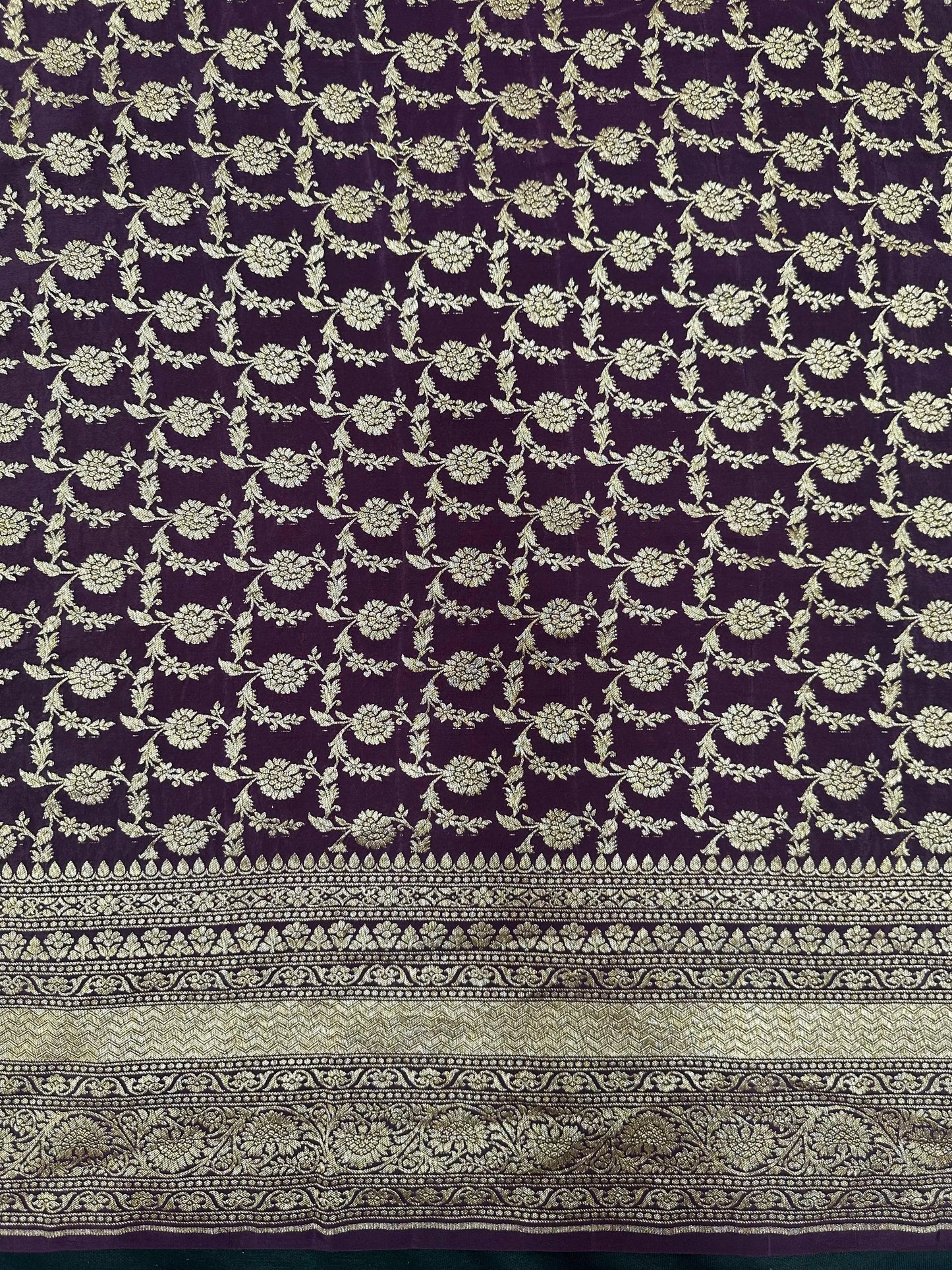 Pure Banarasi 3D Crape Silk Saree