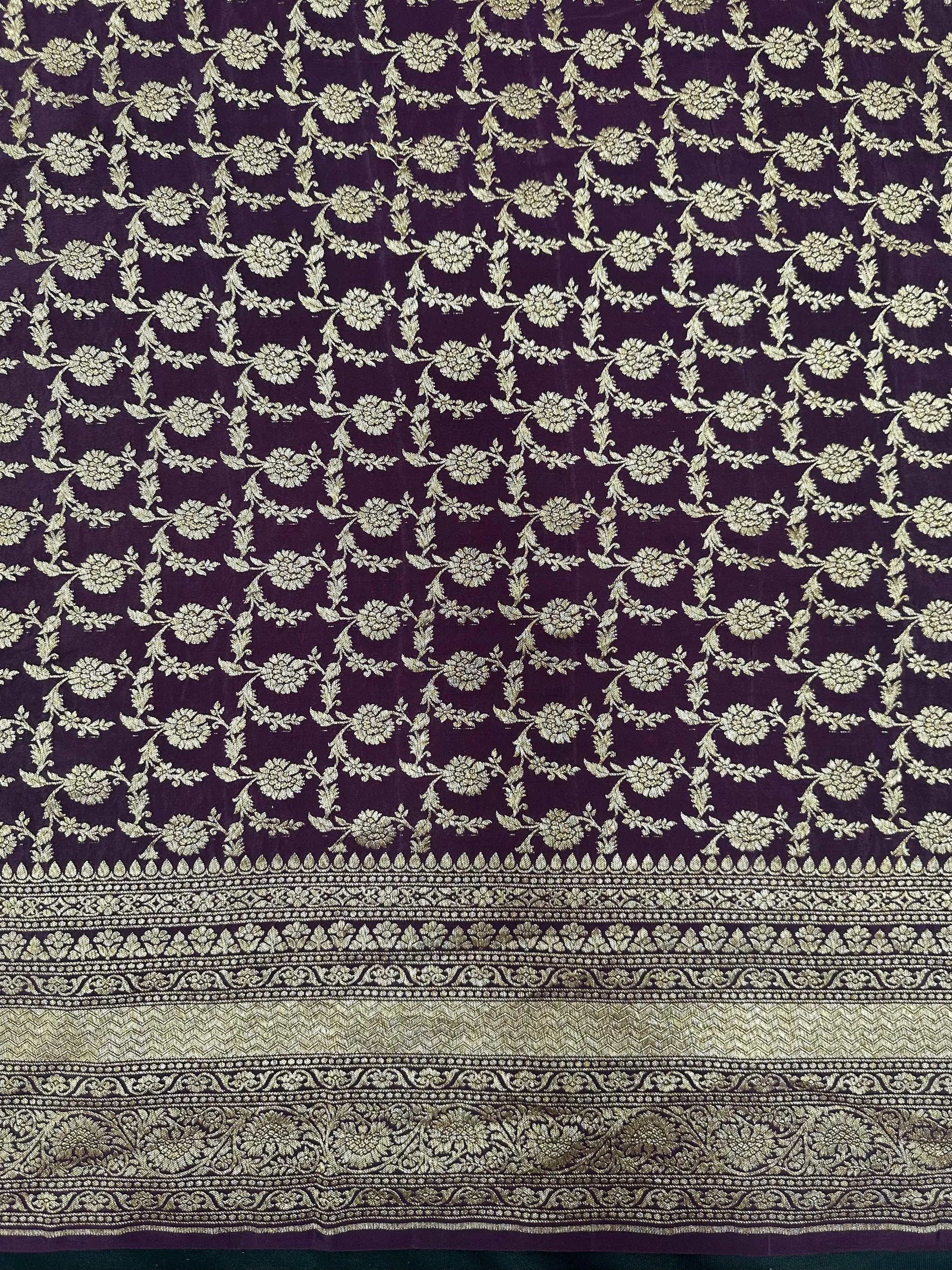 Pure Banarasi 3D Crape Silk Saree