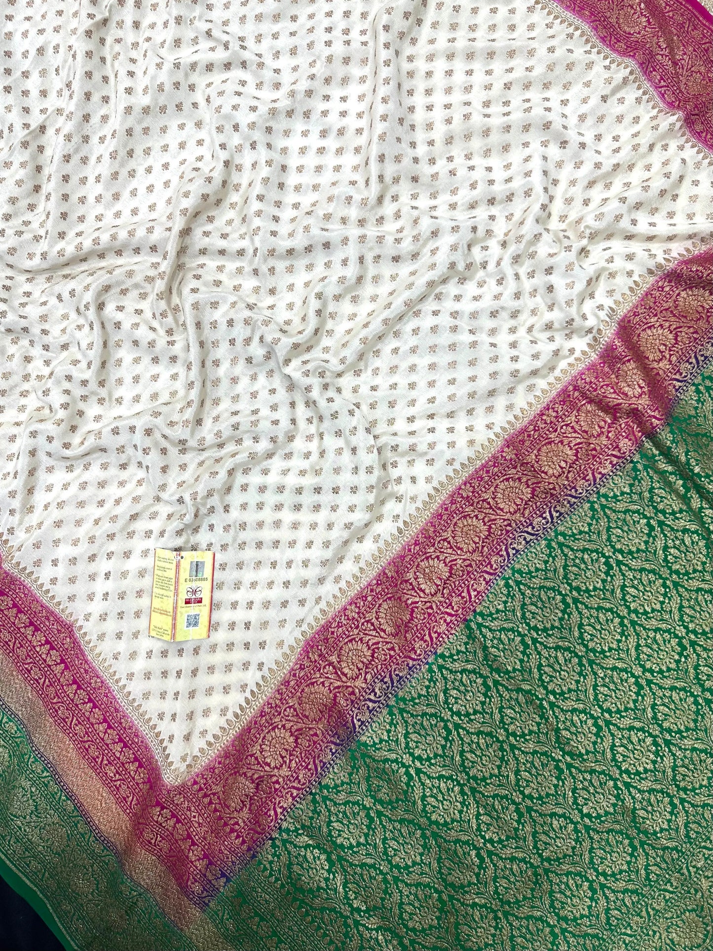 Pure Banarasi 3D Crape Silk Saree