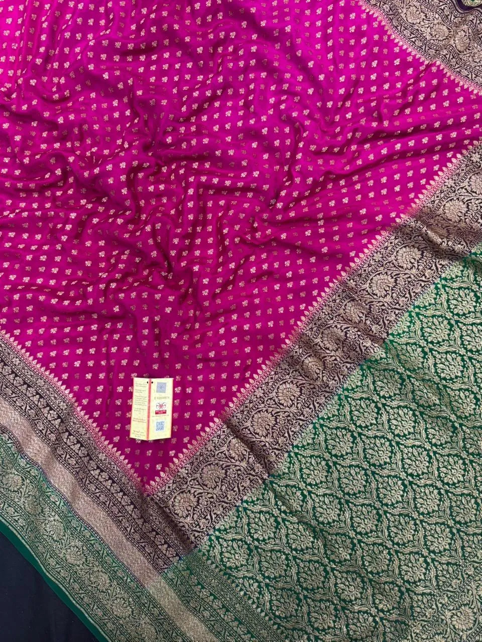Pure Banarasi 3D Crape Silk Saree