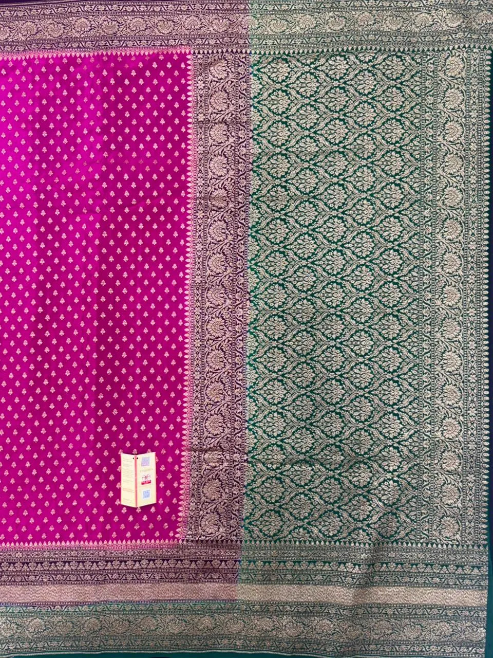 Pure Banarasi 3D Crape Silk Saree