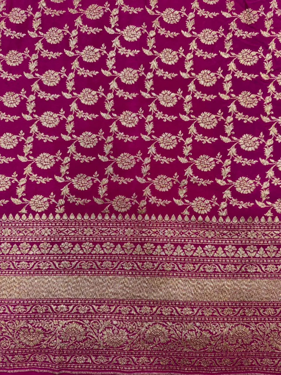 Pure Banarasi 3D Crape Silk Saree