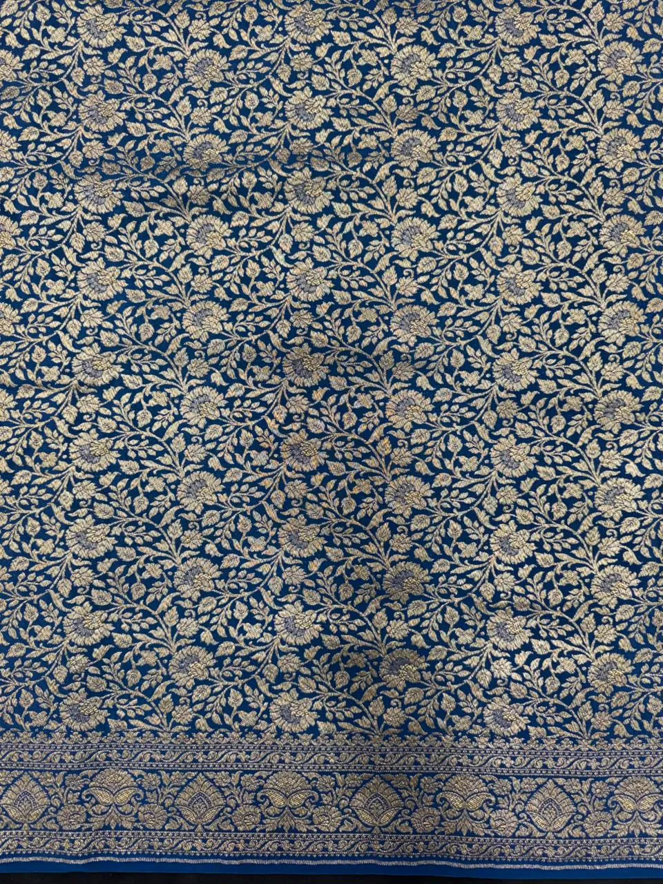 Pure Banarasi Crepe Silk Saree