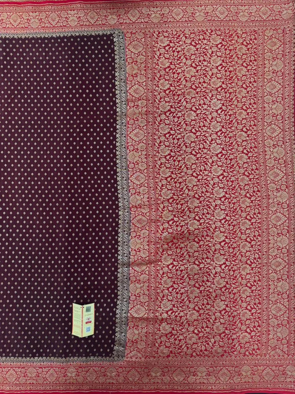 Pure Banarasi Crepe Silk Saree