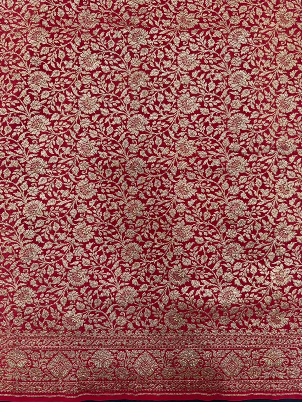 Pure Banarasi Crepe Silk Saree