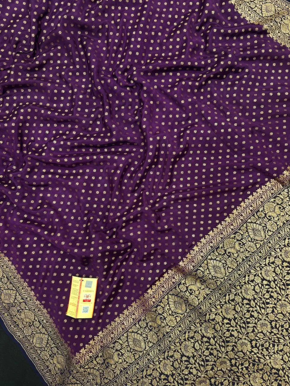 Pure Banarasi Crepe Silk Saree