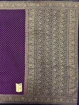 Pure Banarasi Crepe Silk Saree