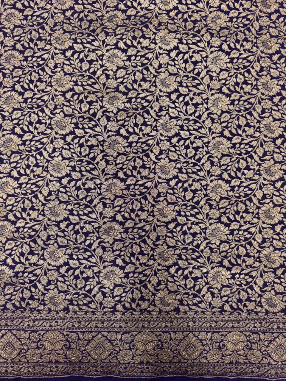 Pure Banarasi Crepe Silk Saree