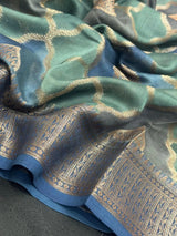 The Royal Drape: Pure Chinya Silk Saree