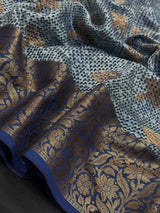 Luxury Drape: Authentic Pure Chinya Silk Saree-Pure chinya silk H