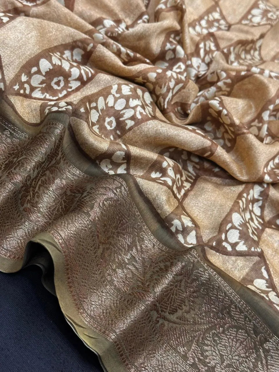 Royal Pure Chinya Silk Saree Graceful Shine