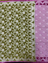 Elegant Pure Khaddi Georgette Pipping Saree with Subtle Shine