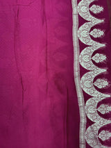 Elegant Pure Khaddi Georgette Pipping Saree with Subtle Shine