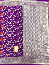  Pure Georgette Silk Saree with Smooth Texture (Velvet)