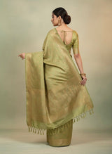 Smining Tree-Satin Silk saree