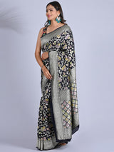 Meena Kari Pure Khaddi Georgette Saree